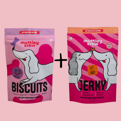 The Fresh Fix - Buff & Mint Biscuits + Chicken & Parsley Jerky