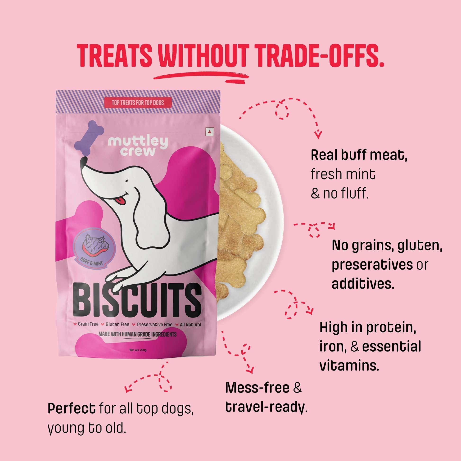 Buff & Mint Biscuits - Muttley Crew Pet Treats Private Limited