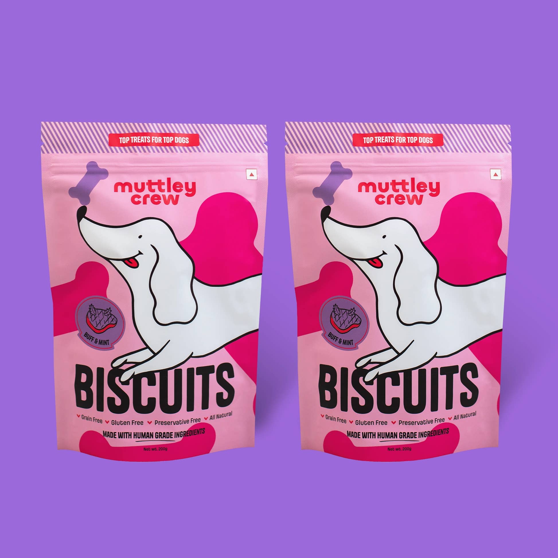 Buff & Mint Biscuits - Muttley Crew Pet Treats Private Limited
