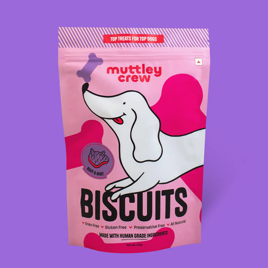 Buff & Mint Biscuits - Muttley Crew Pet Treats Private Limited