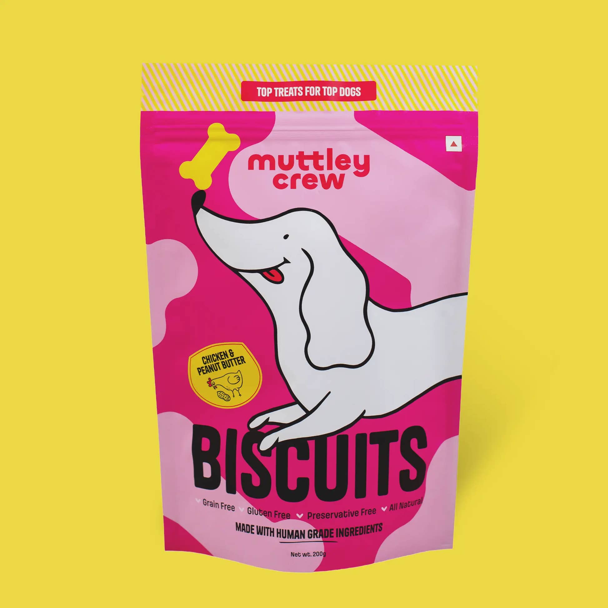 Chicken & Peanut Butter Biscuits - Muttley Crew Pet Treats Private Limited